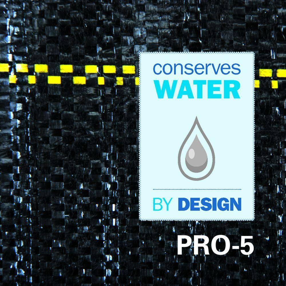 DeWitt P4 4 x 250 Feet Commercial and Home Garden Landscape Weed Block Barrier, Ideal as Fabric for Yards, Grounding Sheets, Fake Rock, or Floor Mat