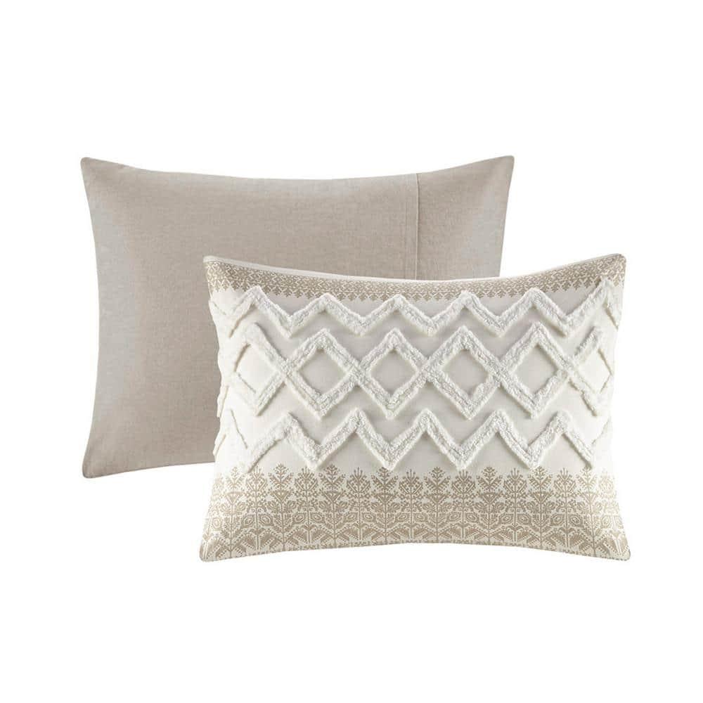 INK+IVY Mila 3 Piece Cotton Comforter Set with Chenille Tufting