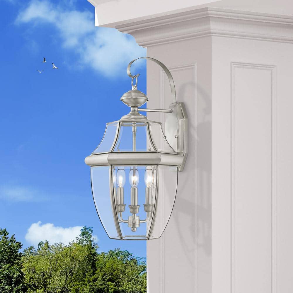 Livex Lighting Monterey 3 - Light Wall Light in  Brushed Nickel