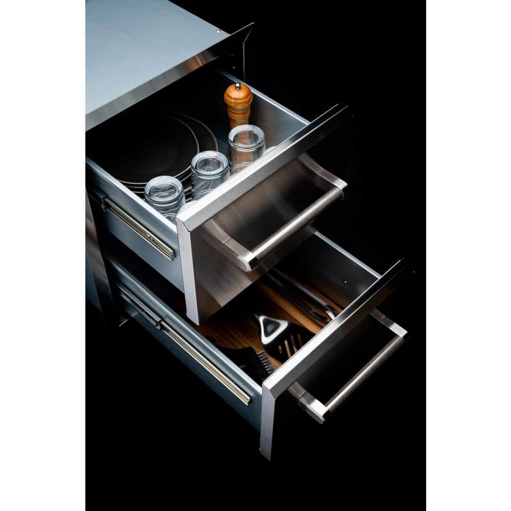 Spire Vertical Double Drawers (10"/10"), 780-0016B