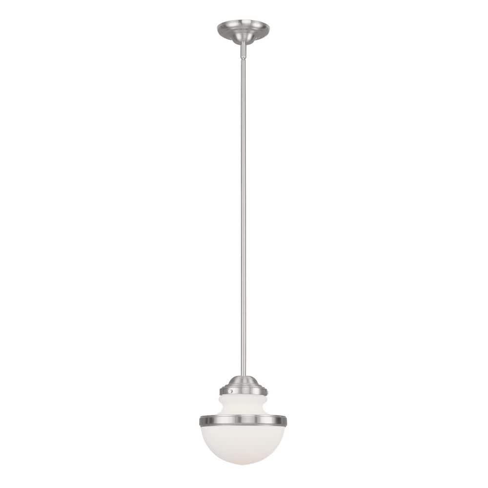 Livex Lighting 5724 Oldwick 8" Wide Mini Pendant - Nickel