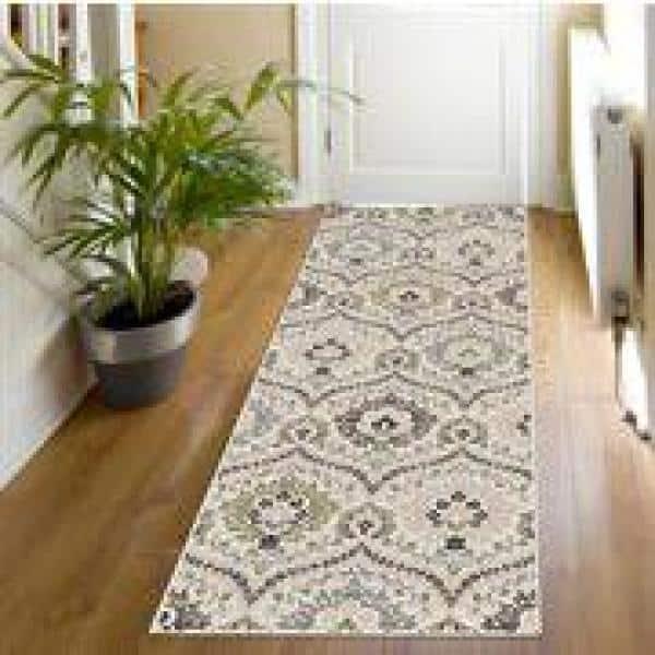 Superior Augusta Oriental Indoor Area Runner, 2' x 11', Beige-Brown