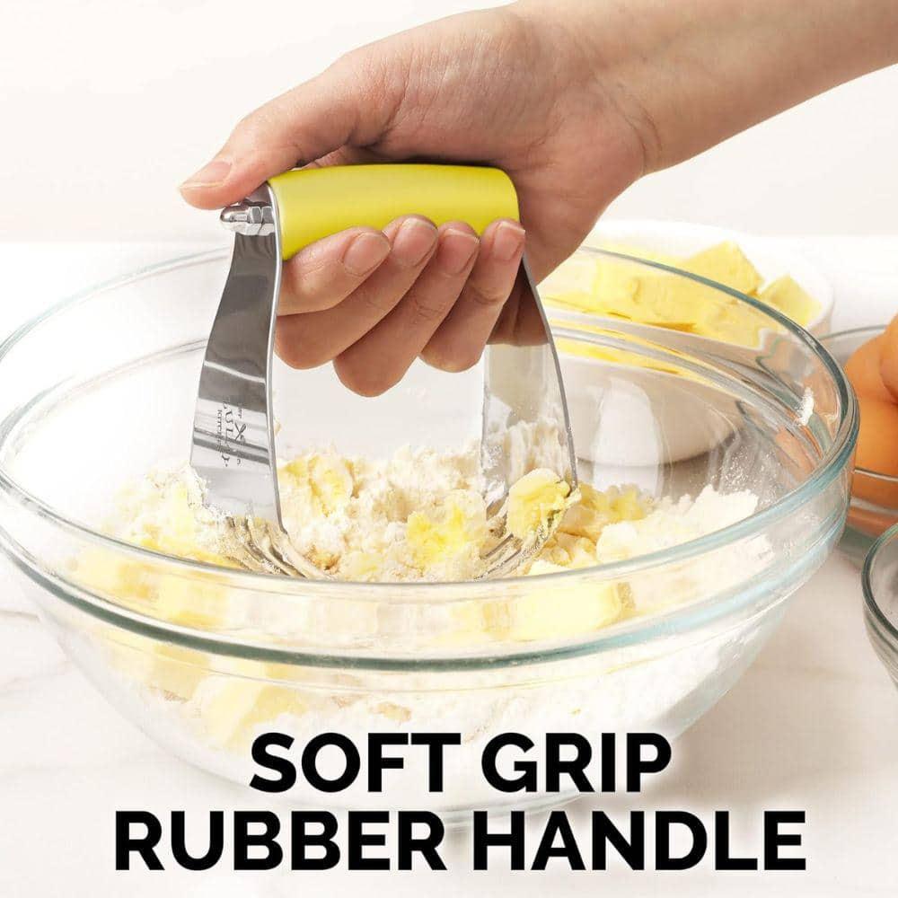 Zulay Kitchen Professional Dough Blender & Pastry Cutter Stainless Steel Dishwasher-Safe