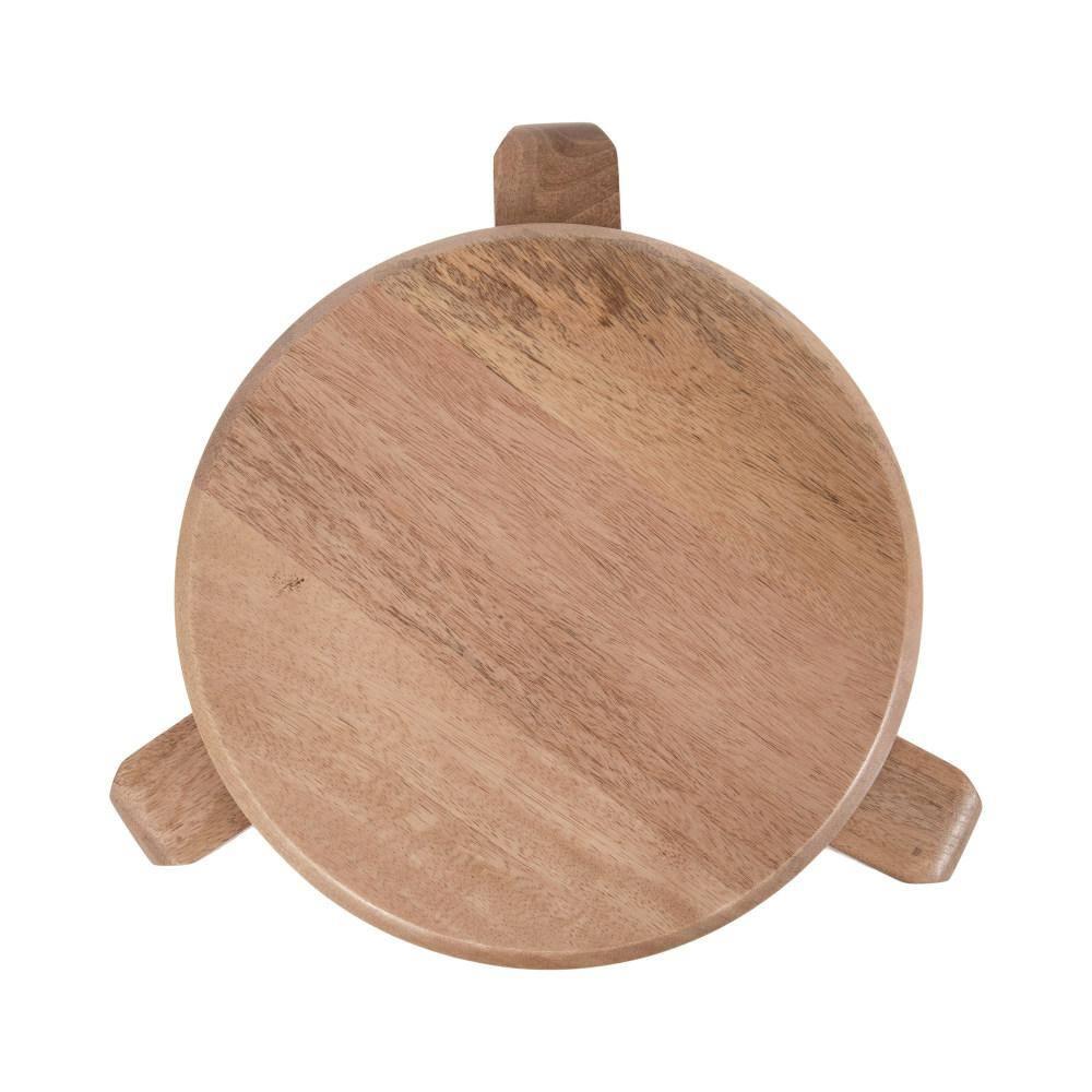 Kate and Laurel Stuart Wood Side Table, 14x14x20, Natural