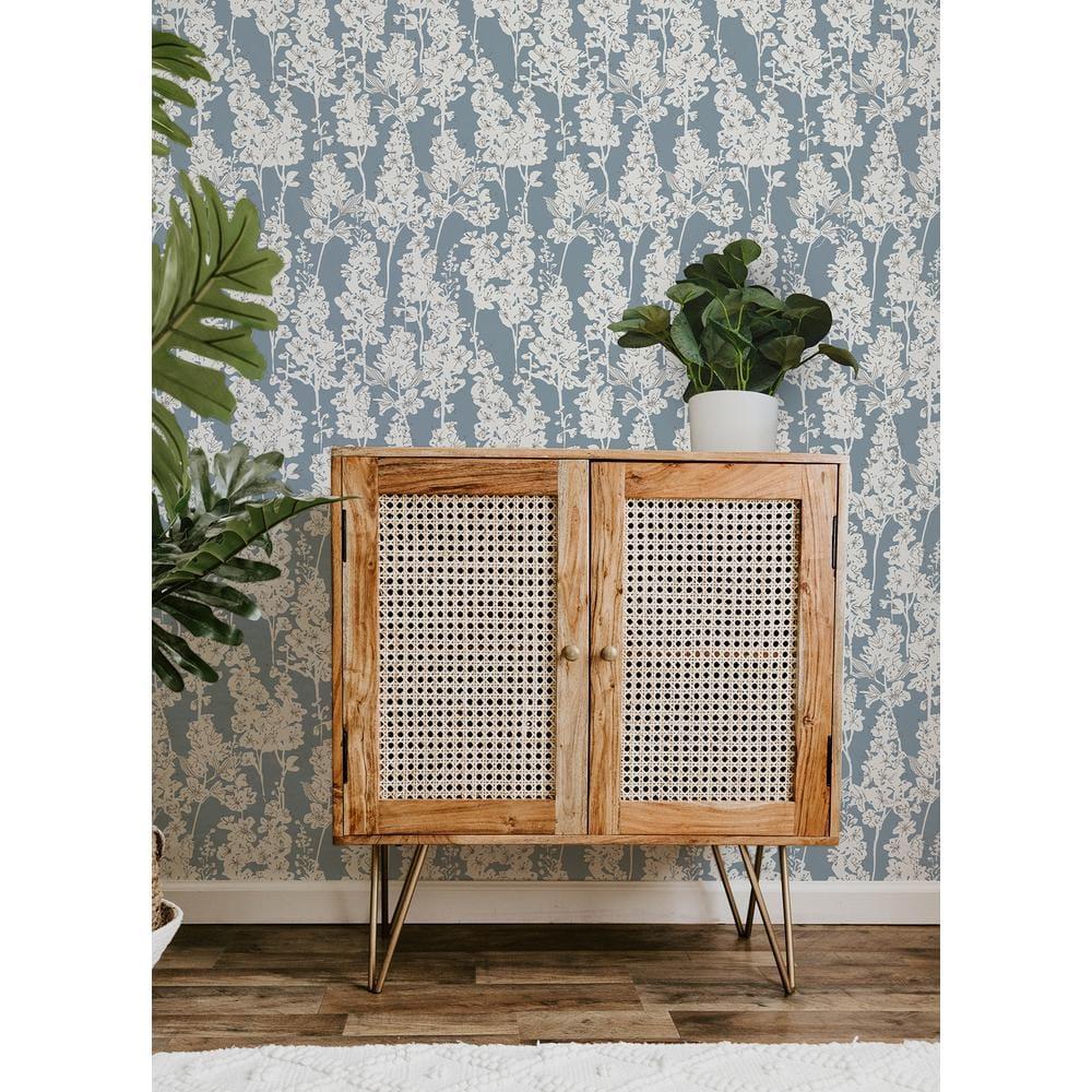 Larkspur 18' L x 20.5" W Peel and Stick Wallpaper Roll