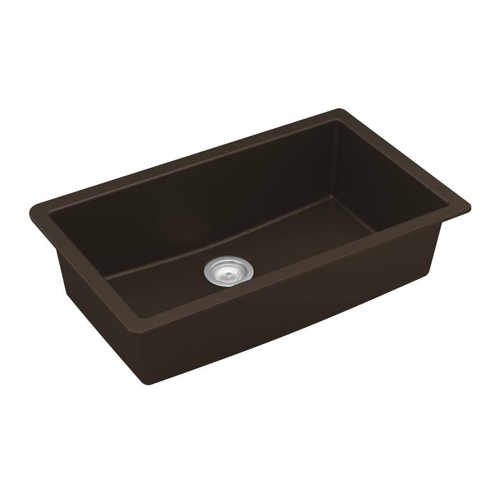 Karran Quartz 32-1/4'' X 19-1/4'' Large Single Bowl Undermount Kitchen Sink