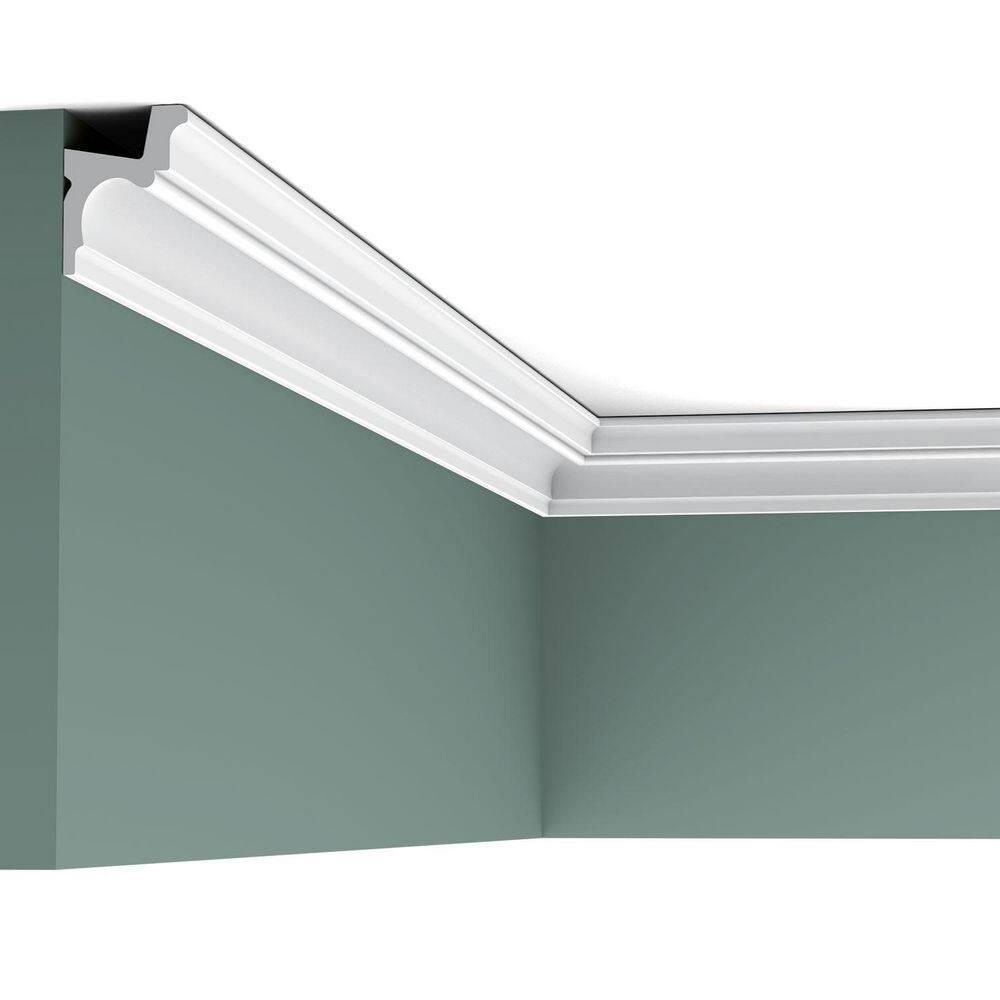 1-5/8 in x 2-1/8 in x 78-3/4 in Primed White Plain Polyurethane Crown Moulding (Set of 2)