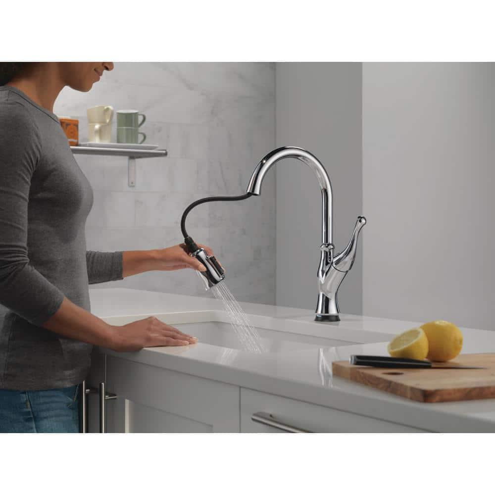 Chrome Touch Kitchen Faucet with Pull-out Spray