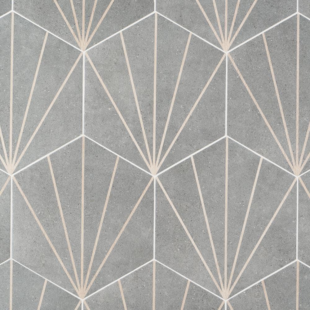 Arbor Hex Beams 13" x 14.5" Porcelain Wall & Floor Tile (10.51 Sq. Ft. / Case)