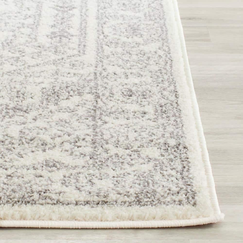Adirondack ADR108 Power Loomed Runner Rug - Ivory/Silver - 2'6"x12' - Safavieh.