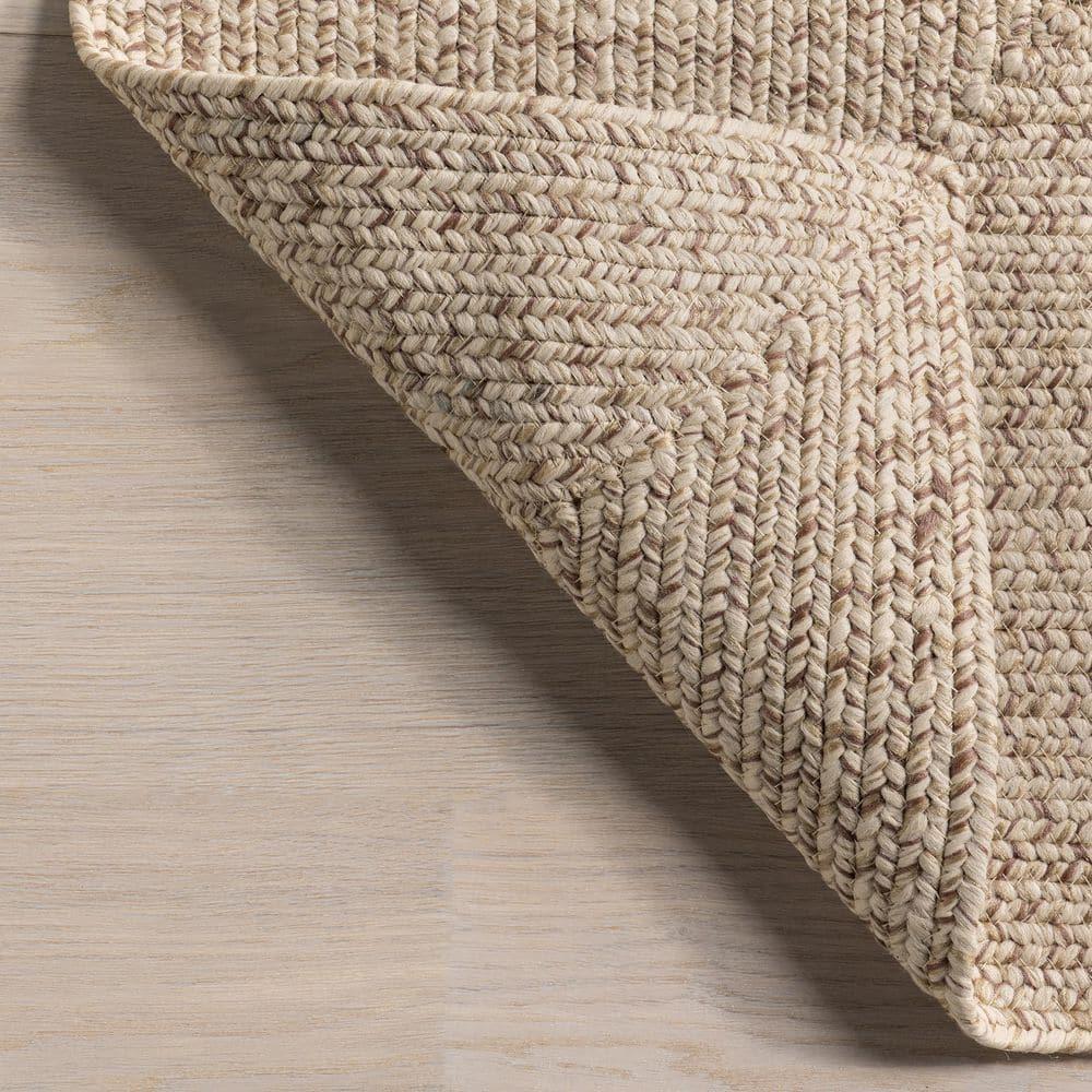 nuLOOM Wynn Braided Indoor/Outdoor Tan 8' x 11' Casual Area Rug