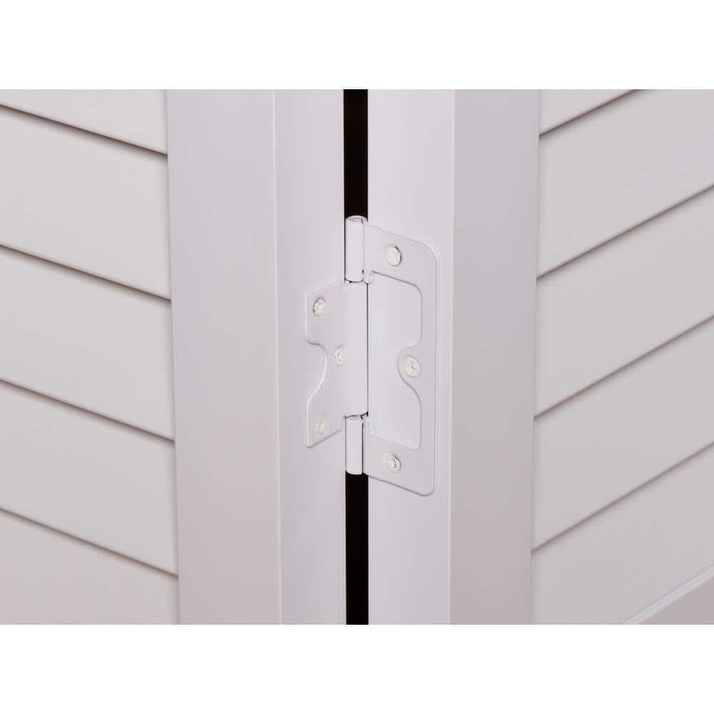 Seabrooke Louvered PVC Bifold Door fits 30"w x 80"h White