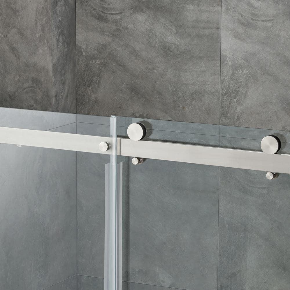 OVE Decors Bel Soft Close 48" x 78" Frameless Sliding Soft Close Shower Door
