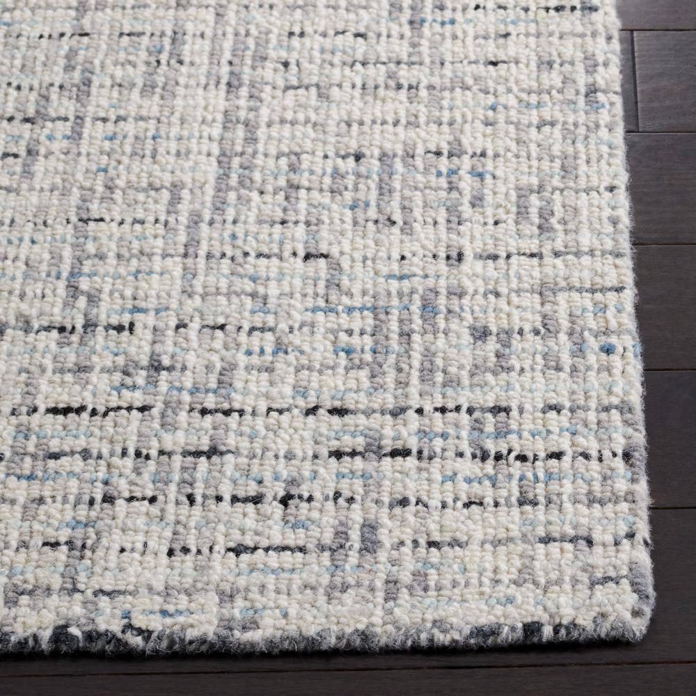 Abstract ABT468 Handmade Indoor Area Rug - Gray/Ivory - 6'x9' - Safavieh
