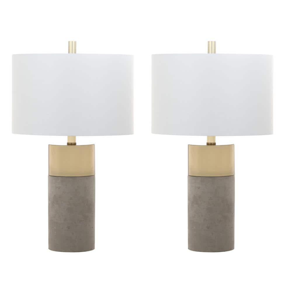 Everly Quinn Mildner Concrete Table Lamp (Set of 2)