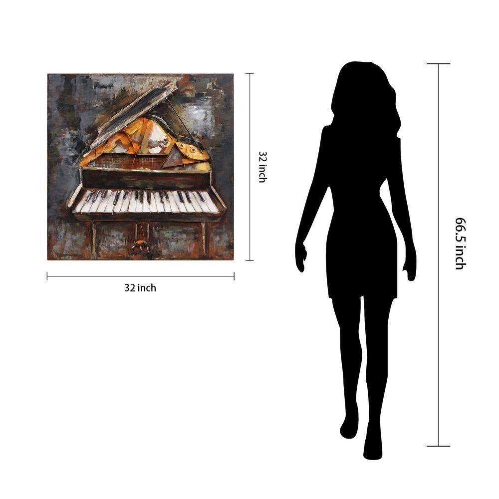 Empire Art Direct Magic Keys Hand Painted 3D Metal Wall Art, 32" x 32" x 3", Ready to Hang