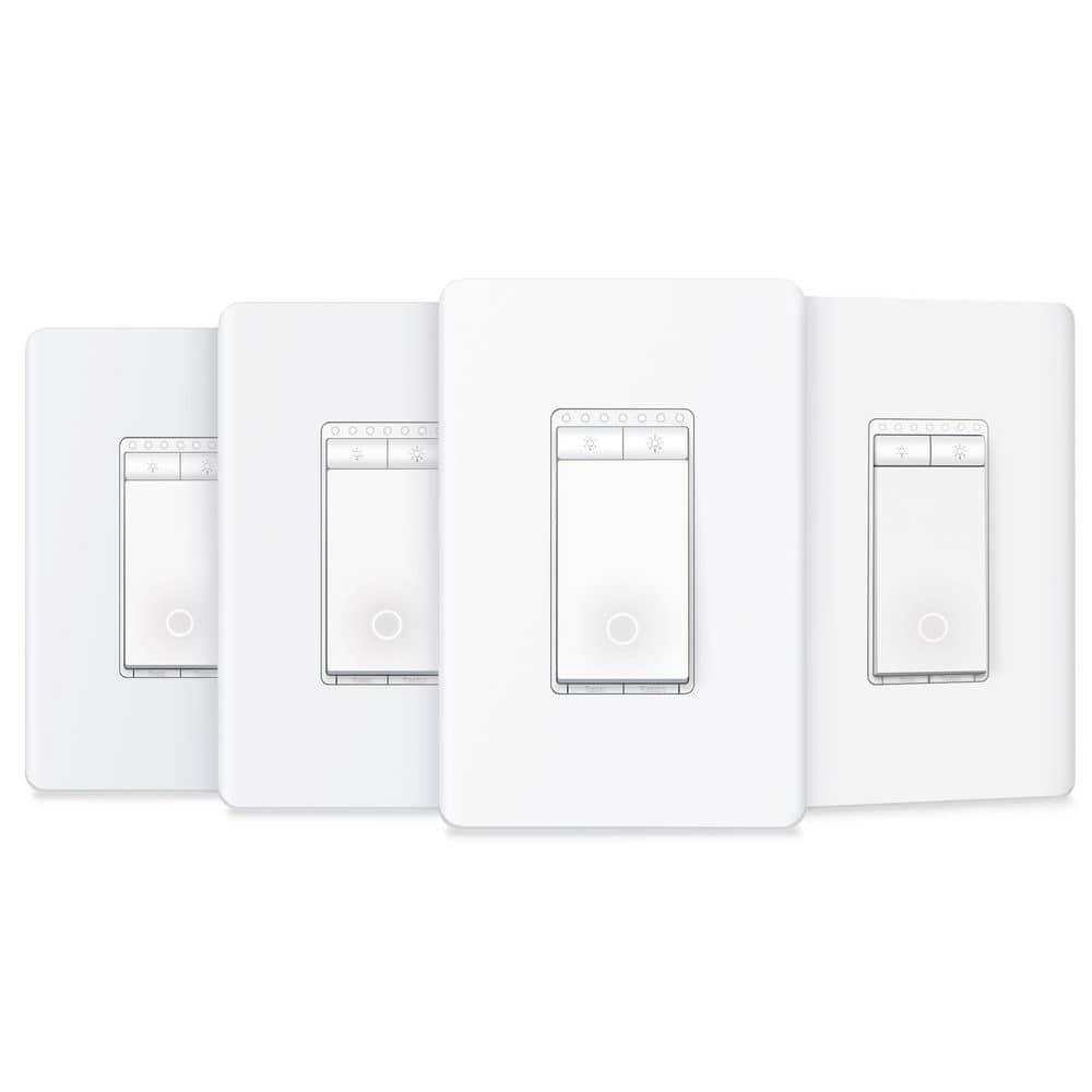 TP-Link Tapo Matter Smart Dimmer Switch, Single Pole, Neutral Wiring & 2.4 GHz WiFi Required, Compatible with Alexa, Siri, Google Home, Bixby, UL Certified Light Switch, (4-Pack)