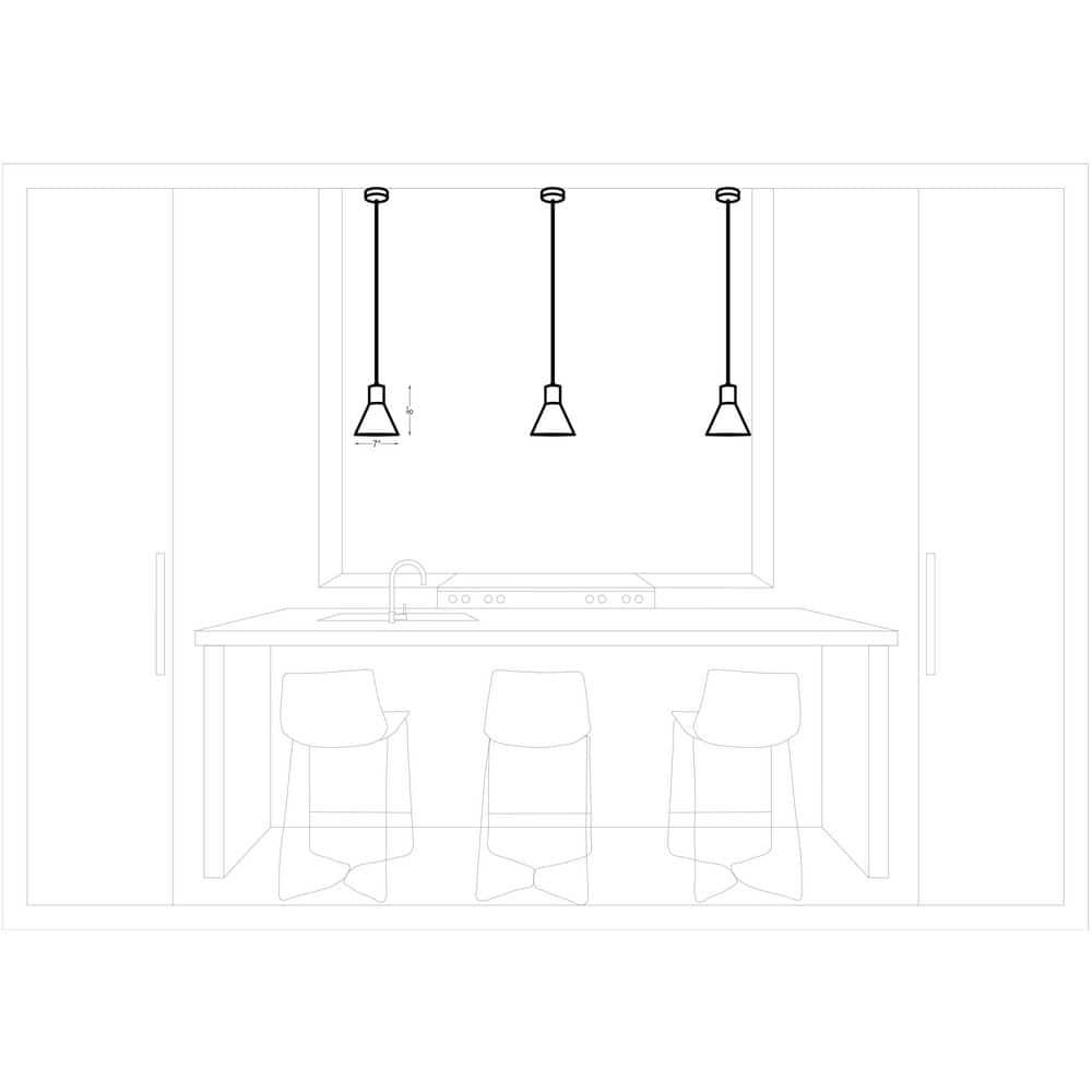 Byers Single Light Metal Dimmable Pendant