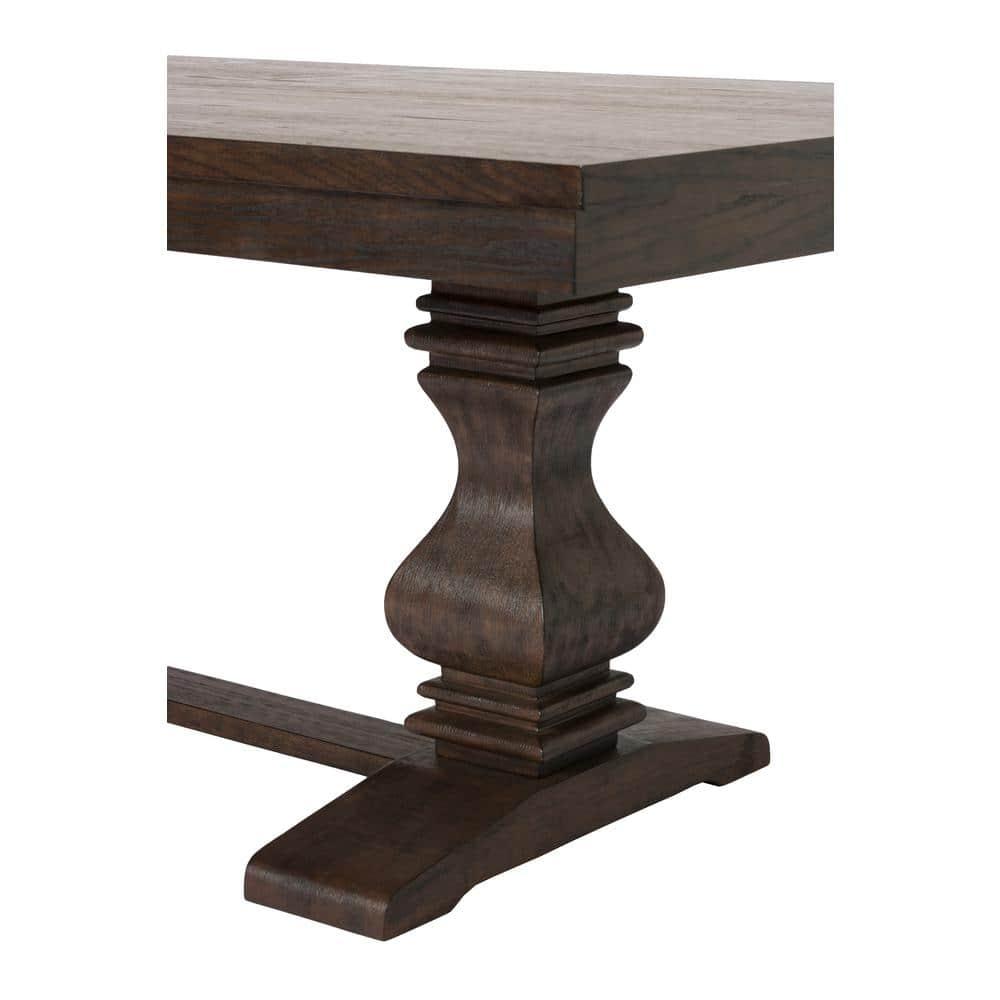Walnut Wood Extendable Dining Table with Removeable 18" Leaf