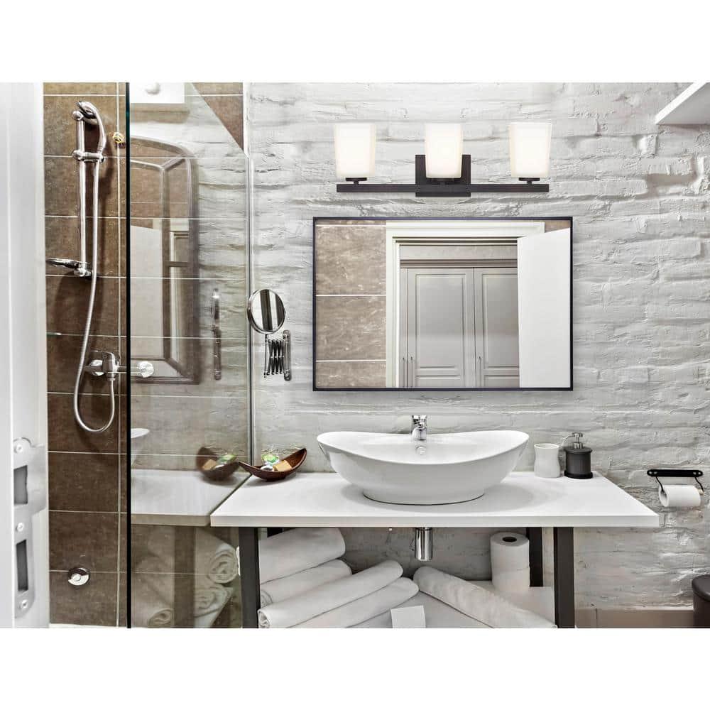 Hartley Ivl472A03Orb 3 Lt Vanity Flat Opal Glass 100W Type A 23 1/4In. X