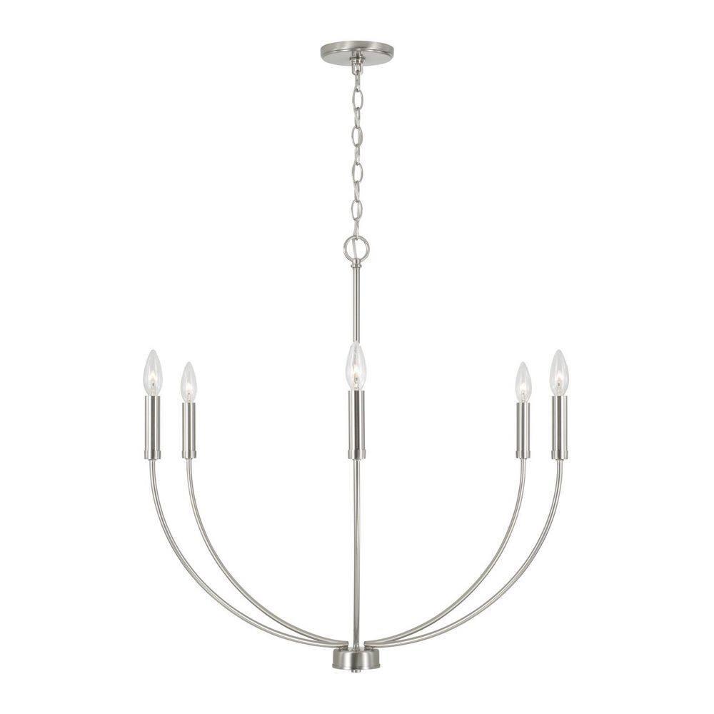 Ansley 6 Light Metal Dimmable Chandelier