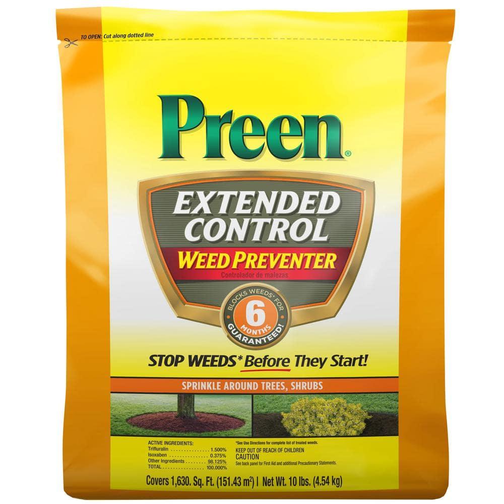 Preen Extended Control Weed Preventer - 10 lb. Bag - Covers 1,630 Sq. ft.
