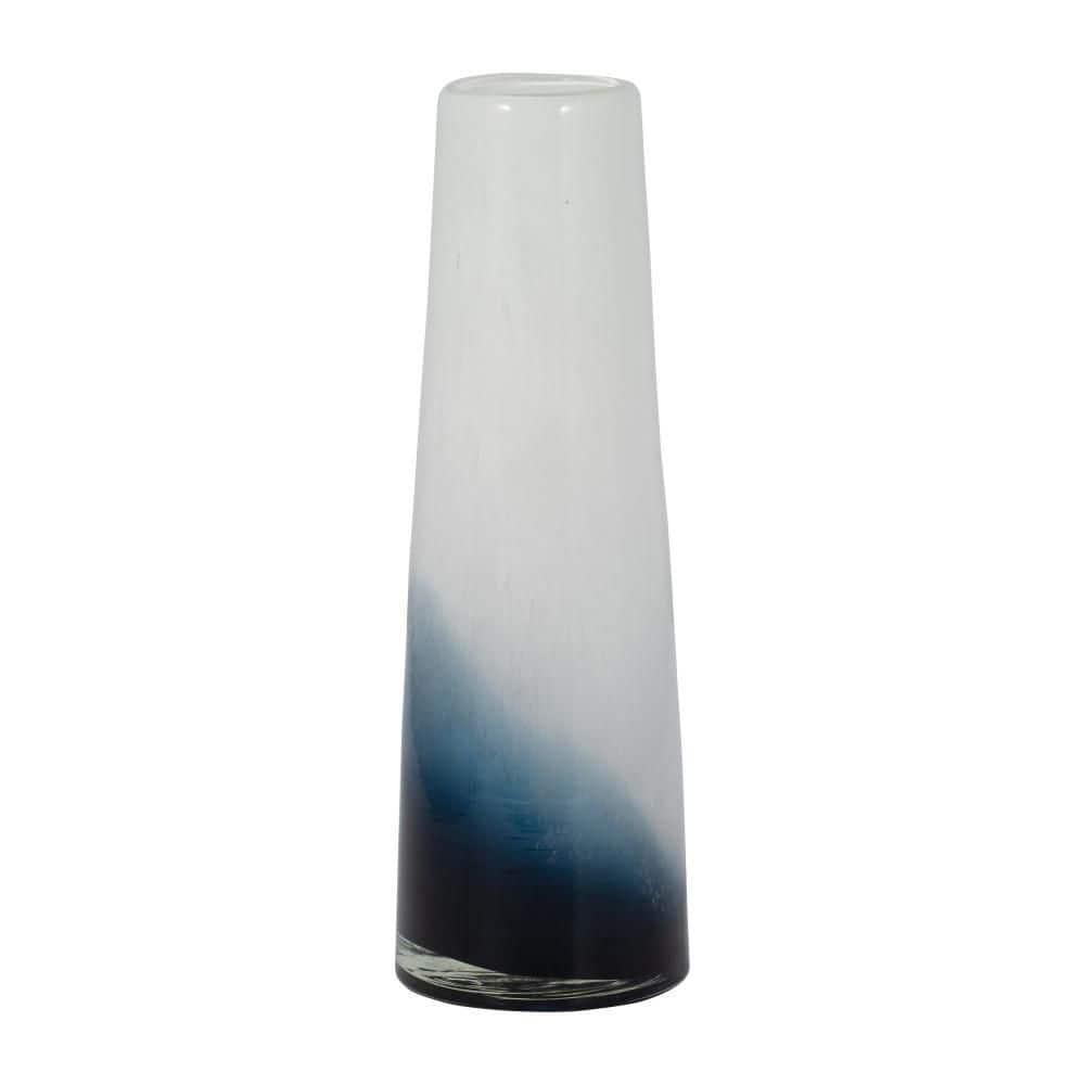 Glass Vase Decorative Coastal Style Modern Handcrafted Sleek Glass Accent Piece for Contemporary Decor