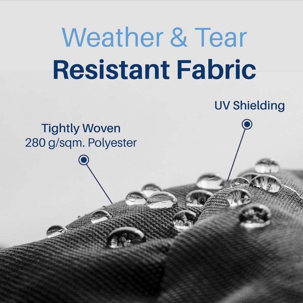 Motorized Retractable White Frame Patio Awning