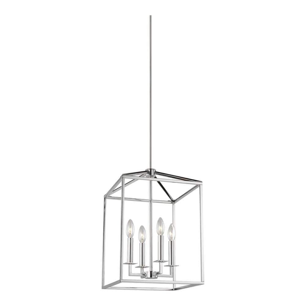Lucius Pendant Light - Polished Nickel / 12.25"W
