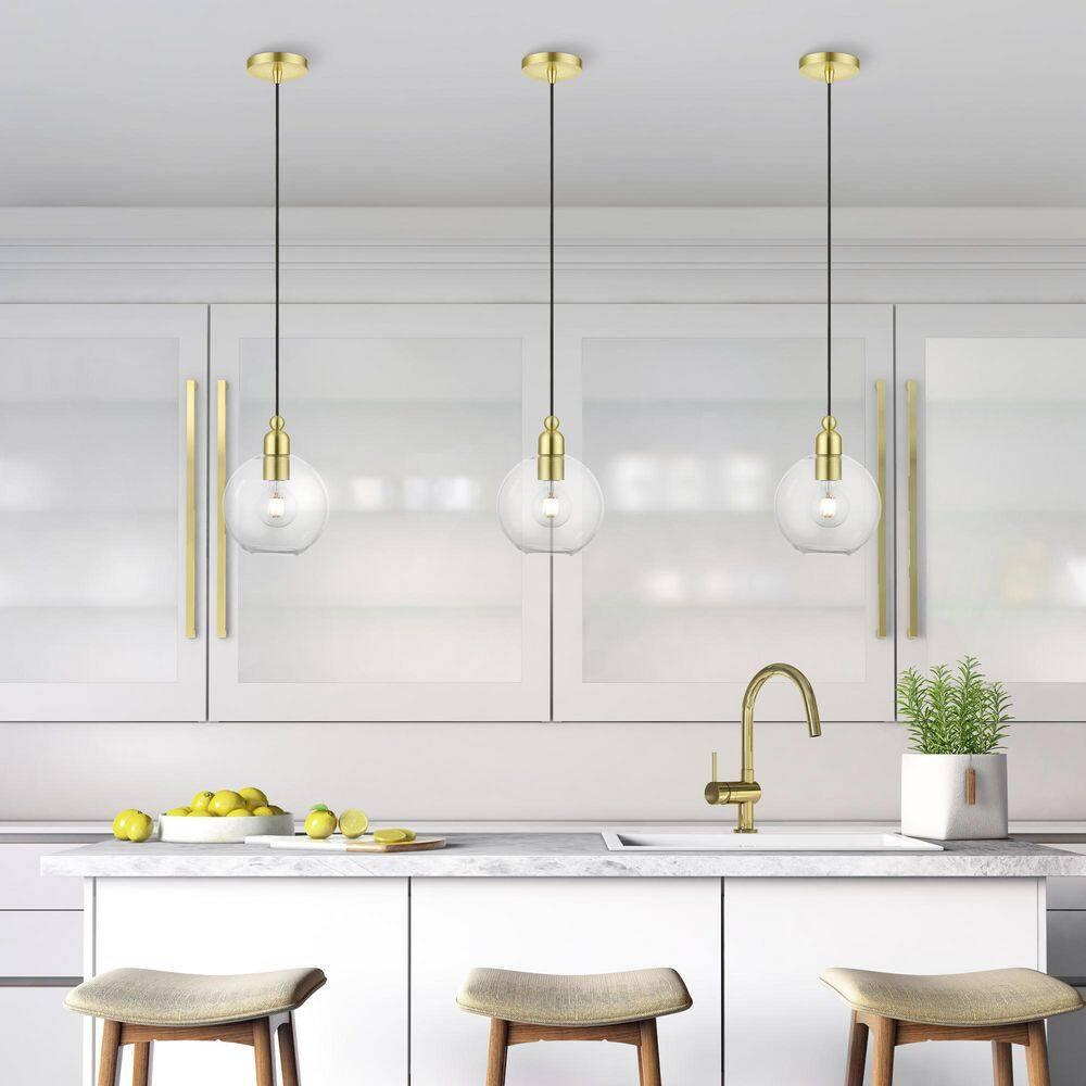 Livex Lighting Downtown 1 - Light Pendant in  Satin Brass