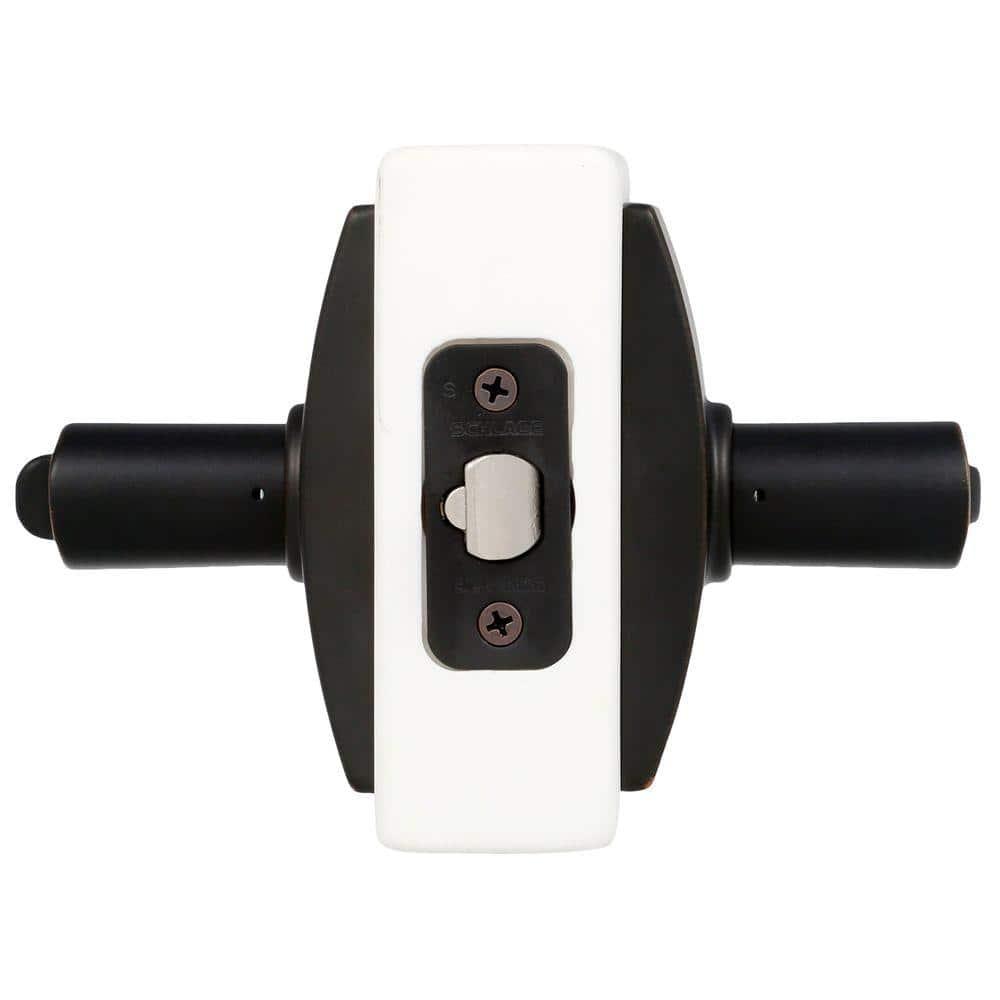 SCHLAGE F51A LAT 716 CEN Latitude Lever with Century Trim Keyed Entry Lock, Aged Bronze