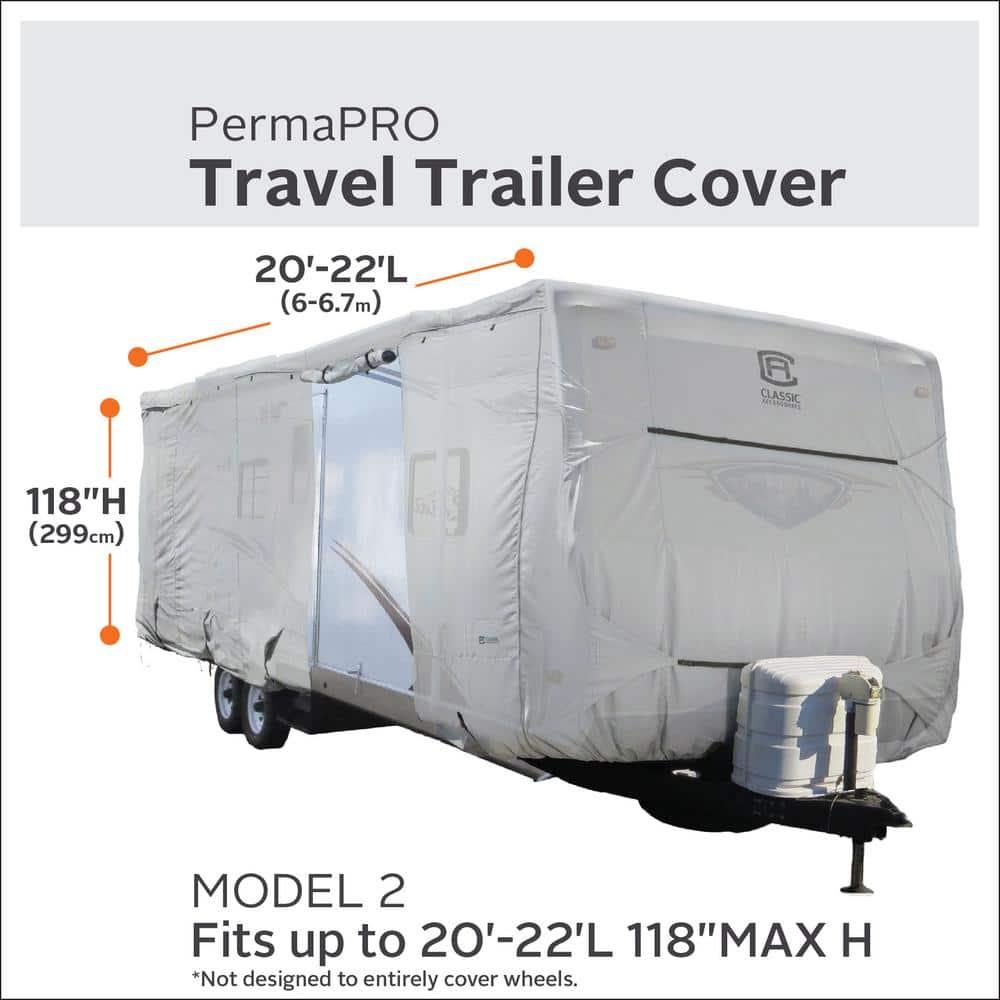 Classic Accessories 135151001 RV PermaPRO Travel Trailer Cover - 20 - 22 Ft.