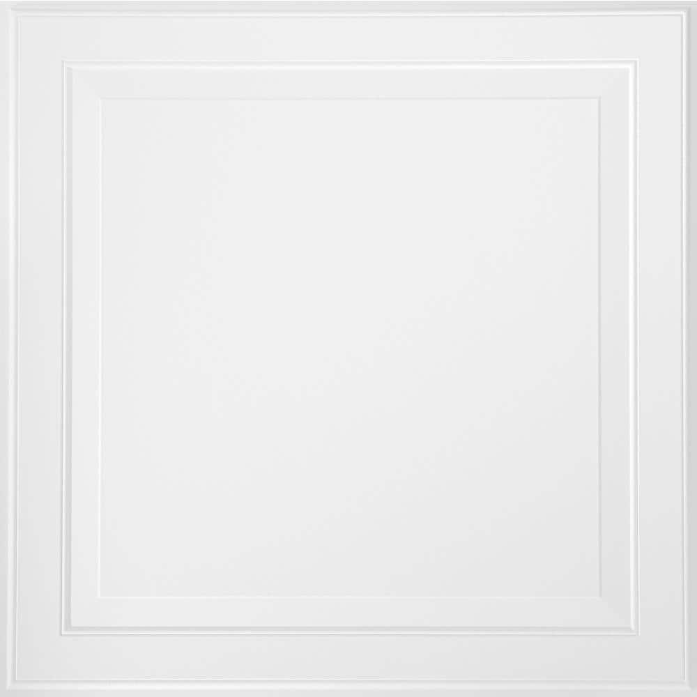 Armstrong 2x2 LEDGES Acoustic Ceiling Tiles for Suspended Ceiling Grids, 6-tiles per pack, White