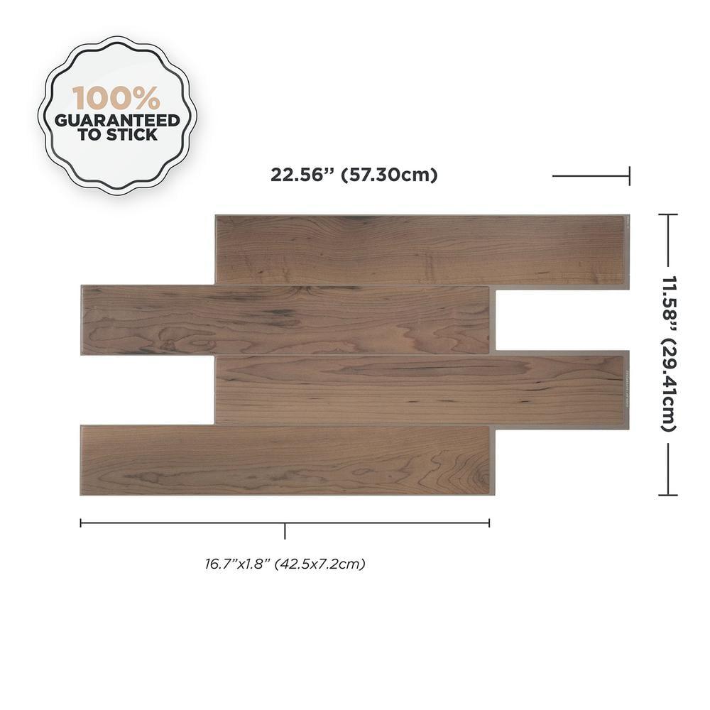 Peel and Stick Gel Backsplash Tile Norway 22'' x 12'' (set of 2)