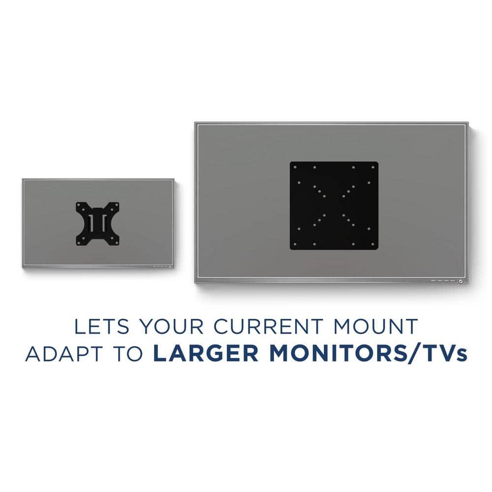 Black Fixed Wall Mount for Holds up to 66 lbs