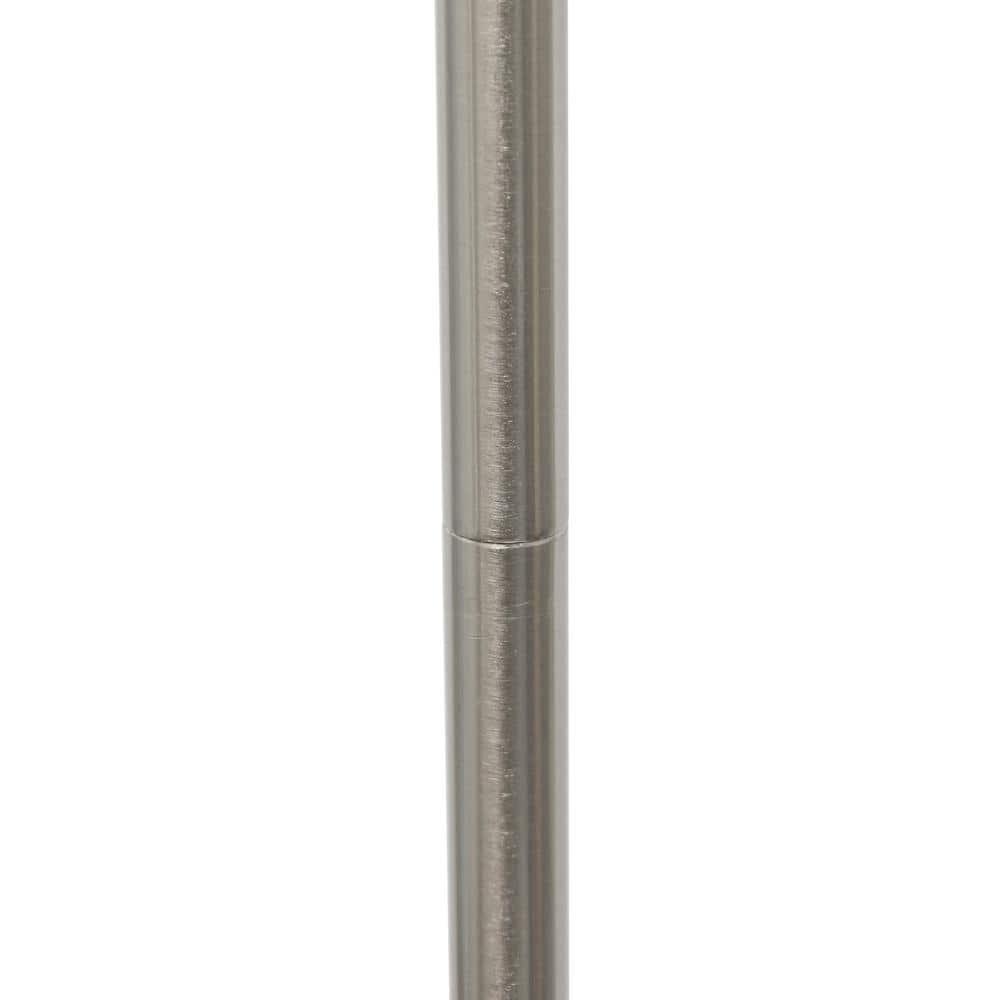 Drum Shade Floor Lamp White - Simple Designs: Brushed Nickel, Modern Style, ETL Listed