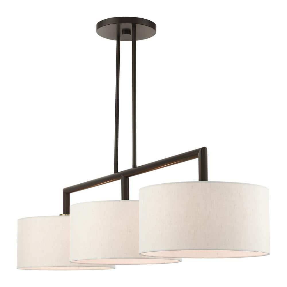 Livex Lighting Meridian 3 - Light Chandelier in  English Bronze
