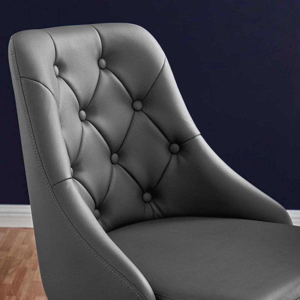 Modway Distinct Tufted Swivel Vegan Leather Office Chair