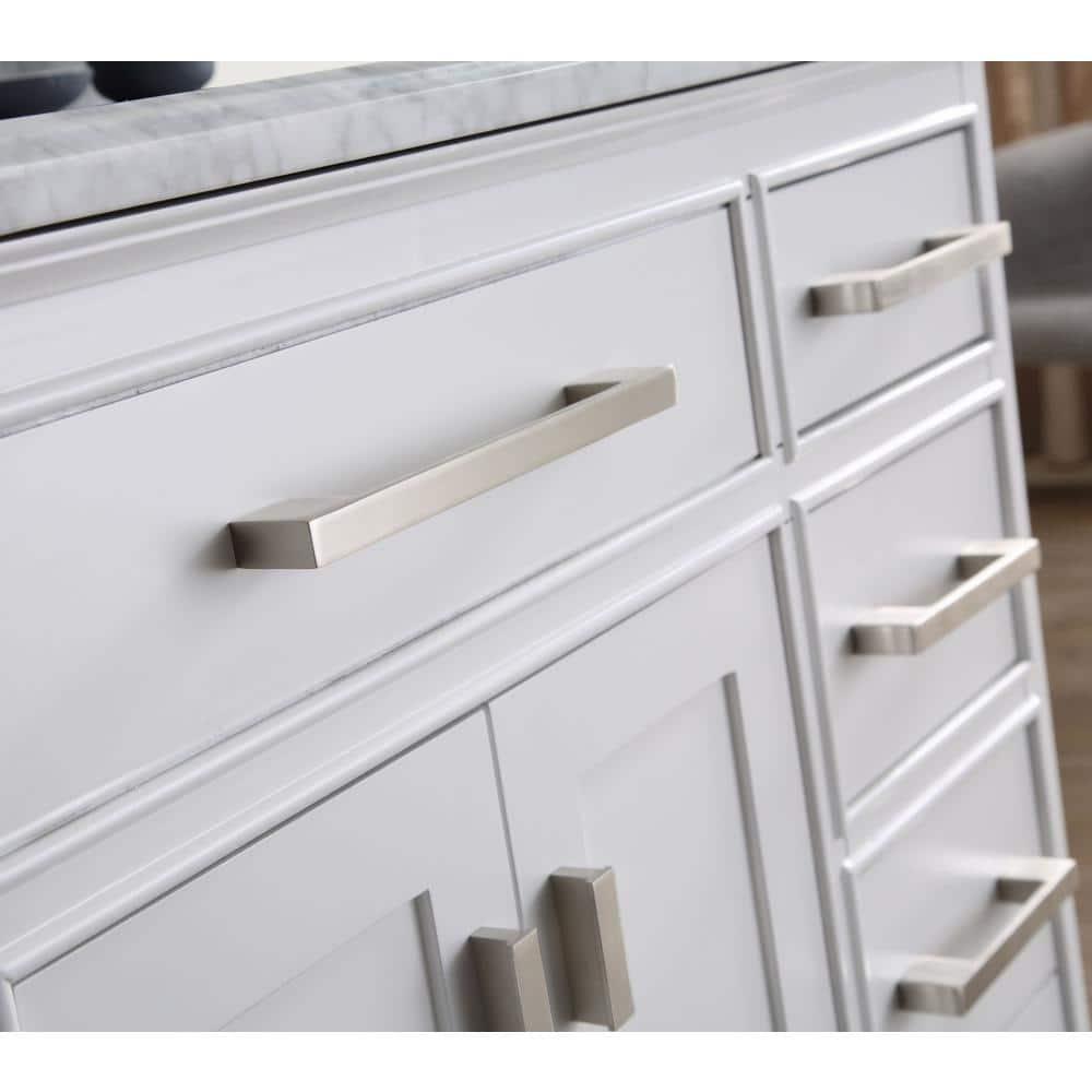 Ari Kitchen & Bath Danny 42" Solid Wood Bathroom Vanity in White
