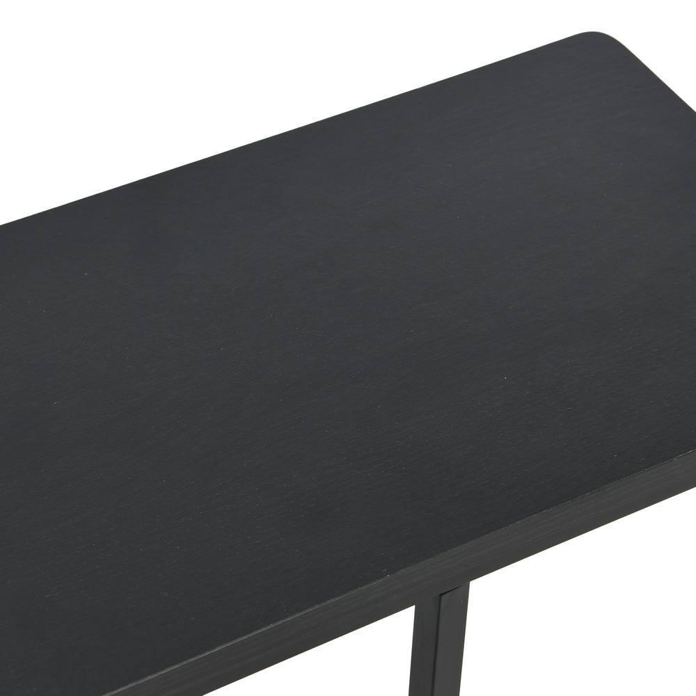 WANDINGT Accent Table C-Shaped Living Room End Tables Snack Laminate Metal Frame Side Table