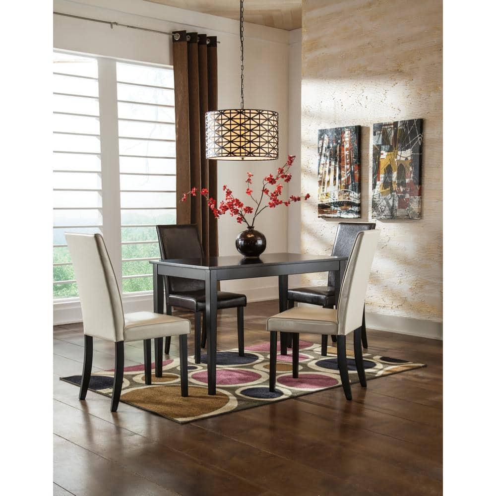 Signature Design by Ashley Contemporary Kimonte Dining Table, Dark Brown