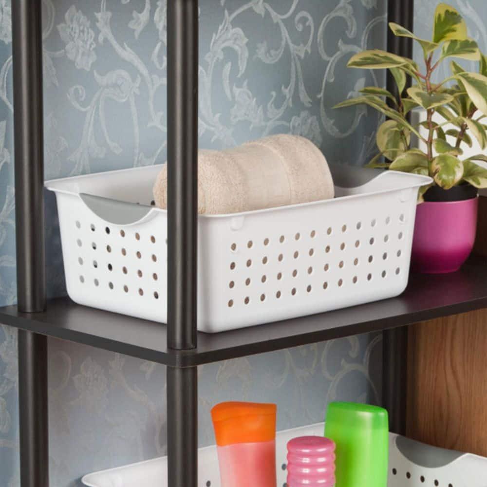 Sterilite Deep & Medium Ultra Plastic Storage Bin Organizer Basket Pair | Wayfair