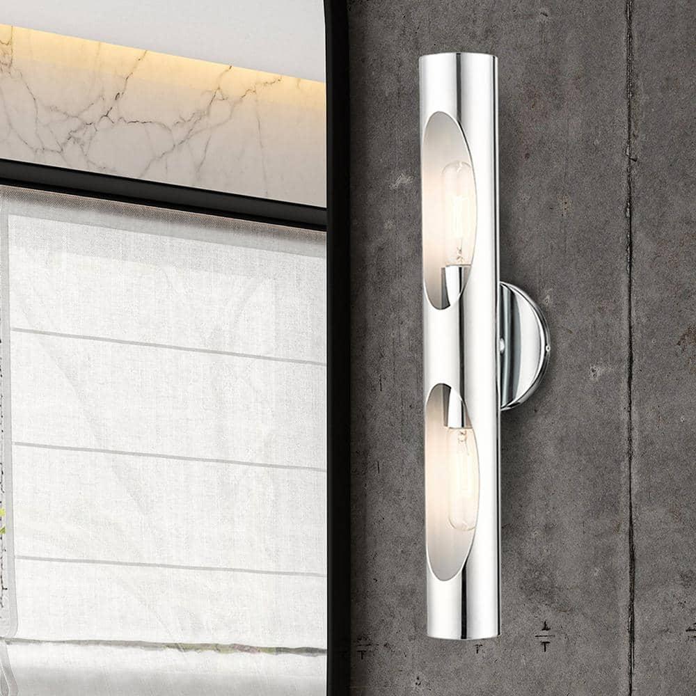 Livex Lighting Novato 2 - Light Wall Light in  Polished Chrome