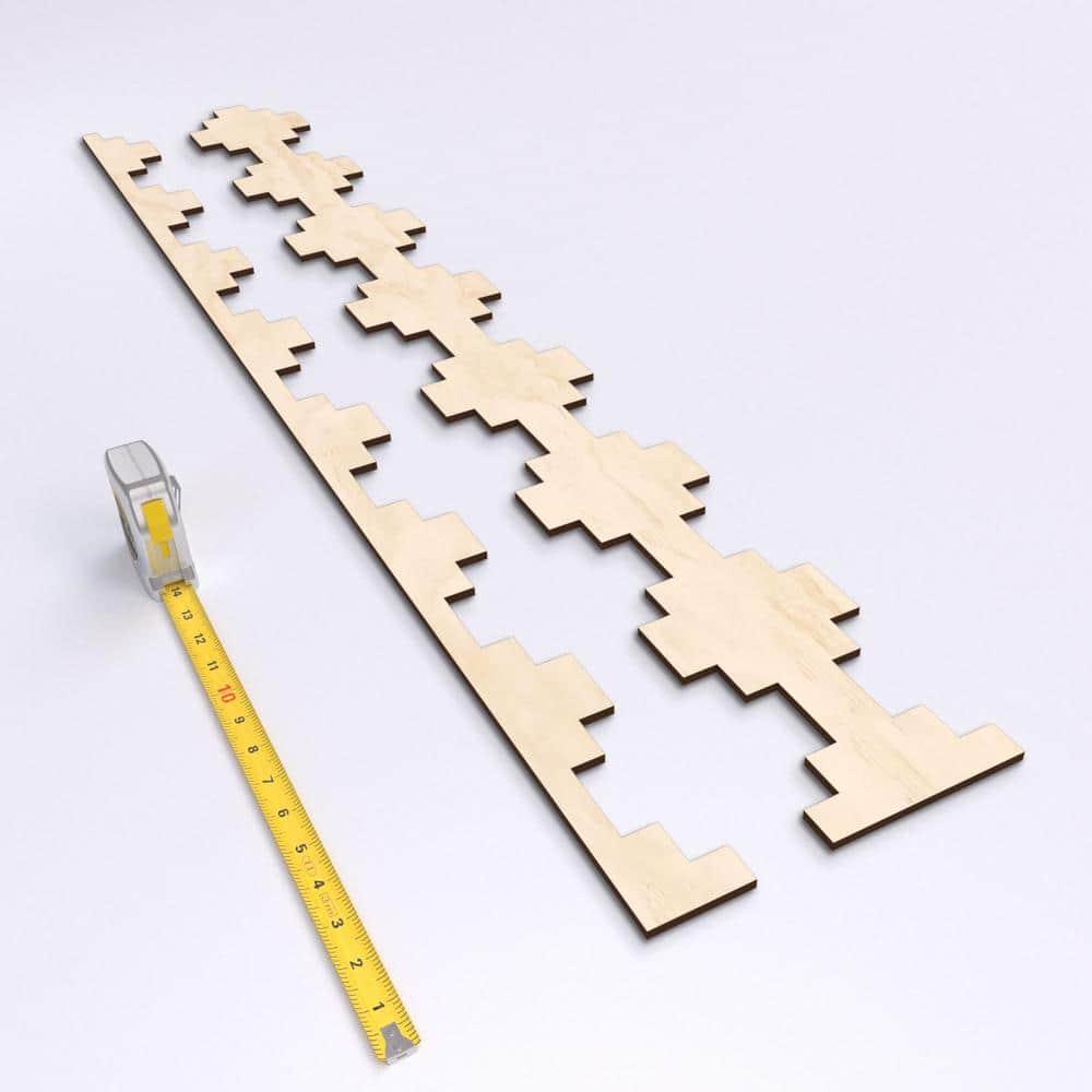 Ekena Millwork Gypsum Adjustable Wood Decorative Slat Wall Panel Kit