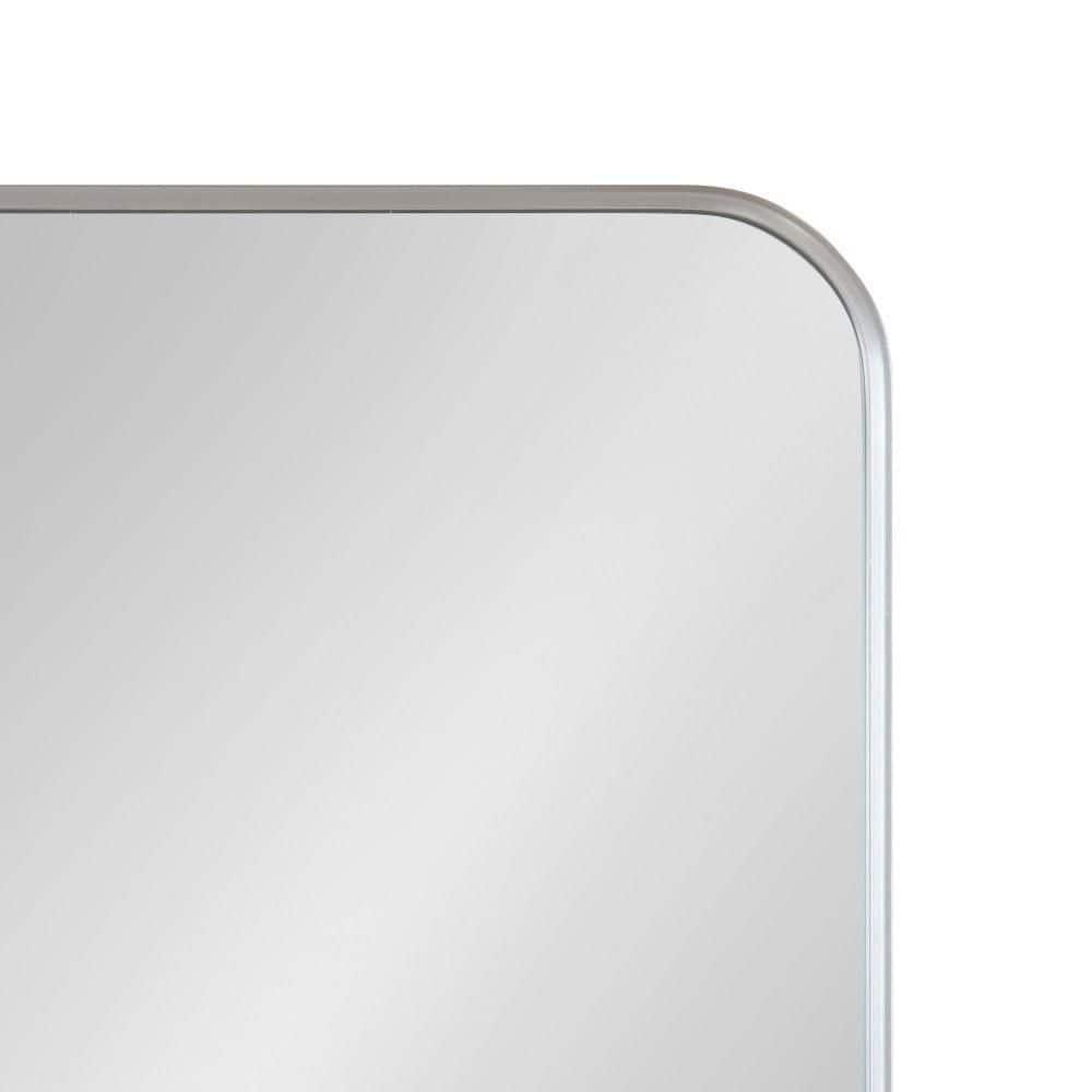 Kate and Laurel Zayda Radius Rectangle Framed Wall Mirror, 20x30, Silver