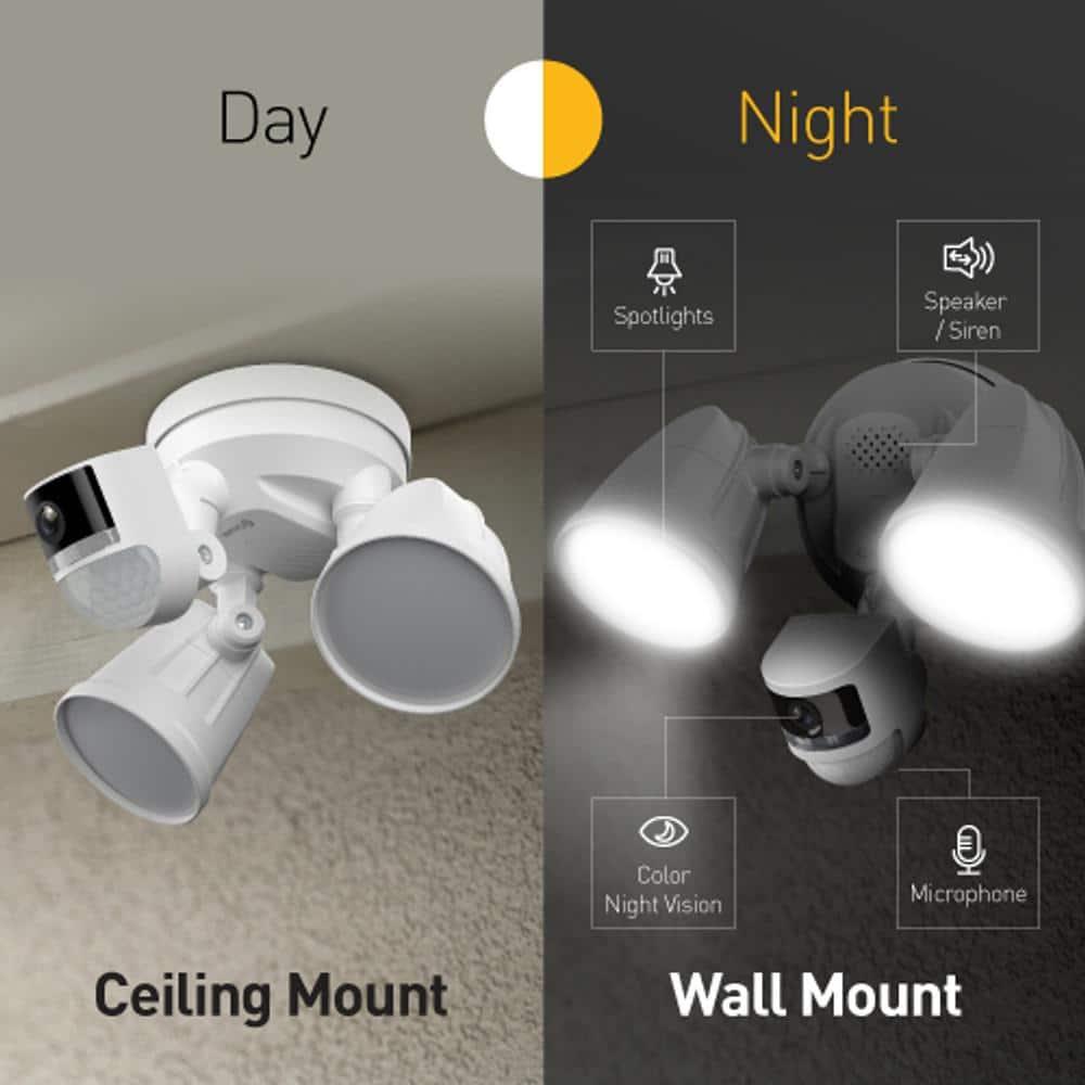 Swann 4K UHD Wired 2600 Lumen Outdoor WiFi Motion Security Floodlight Camera