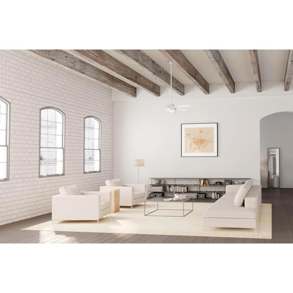 Dempsey 52" 4 - Blade Contemporary Indoor Ceiling Fan with Lights and Remote