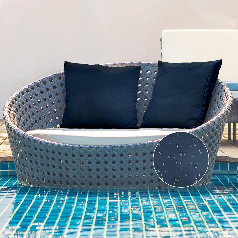 A1 Home Collections LLC Bedding Polyester Lumbar Indoor/Outdoor Pillow Cover (Set of 2)