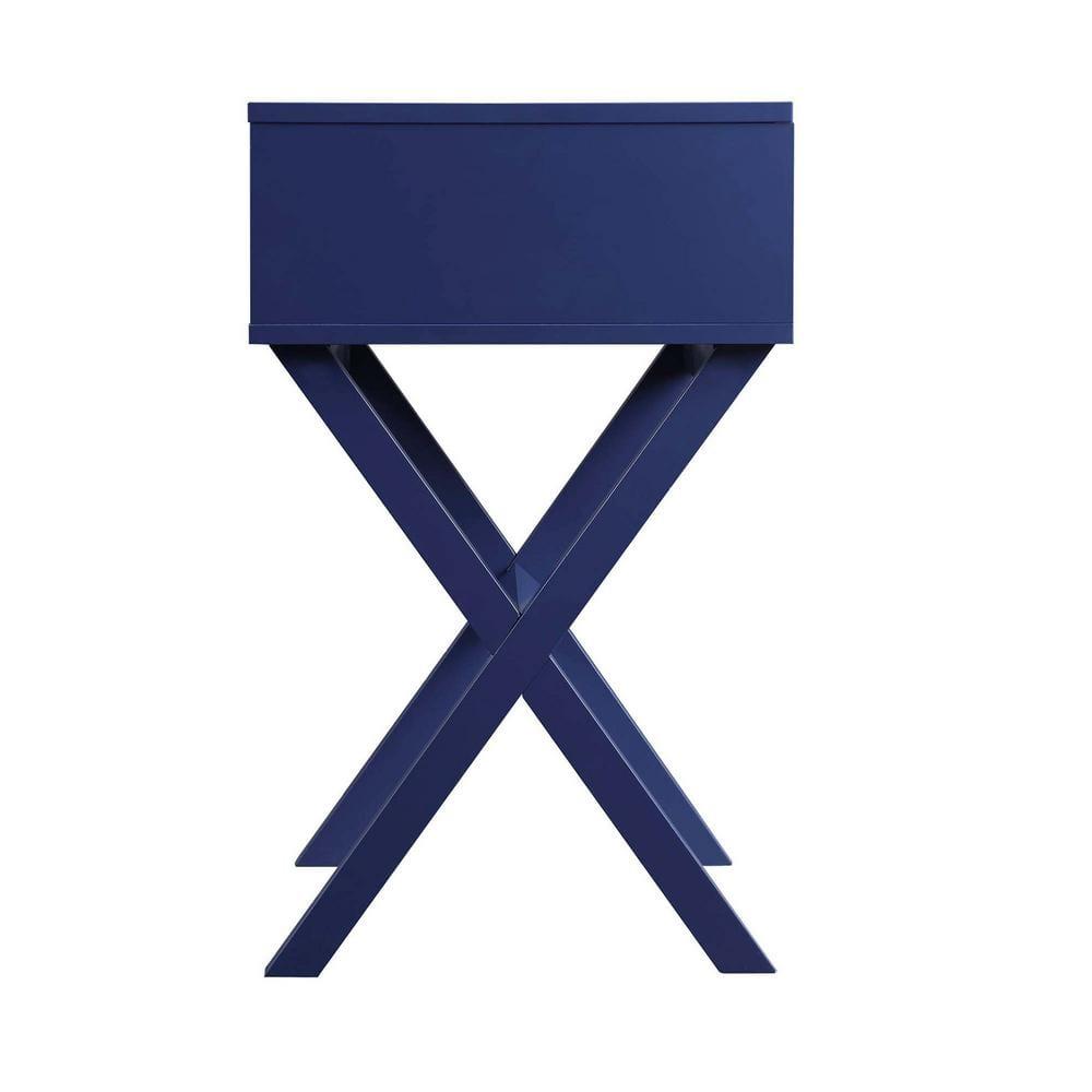 Convenience Concepts Designs2Go Landon 1 Drawer End Table, Cobalt Blue