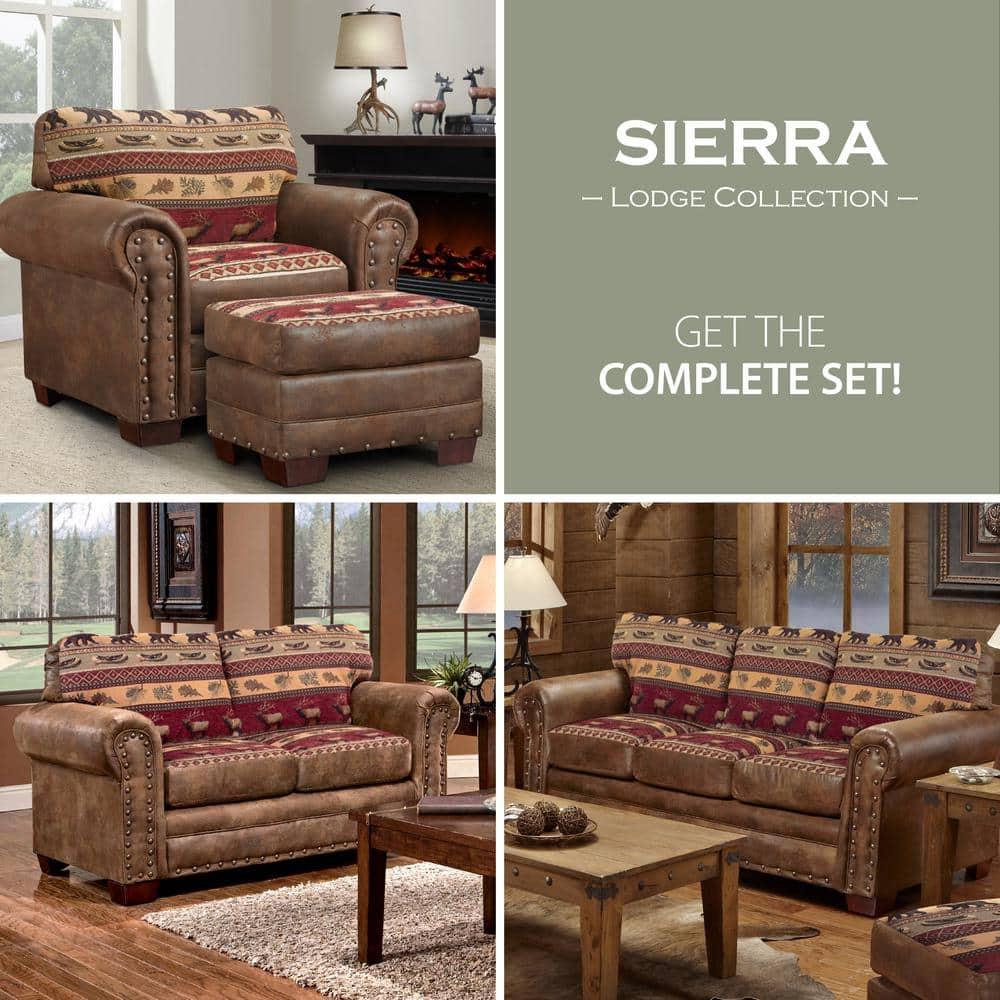 American Furniture Classics Sierra Lodge Sofa Bed, Brown